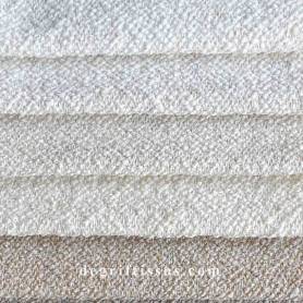 Tissu ameublement - Bouclé reliéfé mouchetée Pero 01 2- fauteuil - chaise - canapé coussin salon - rideau - degriftissus.com