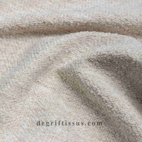 Tissu ameublement - bouclette duveteuse Dawson 01 - fauteuil - chaise - canapé coussin salon - rideau - degriftissus.com