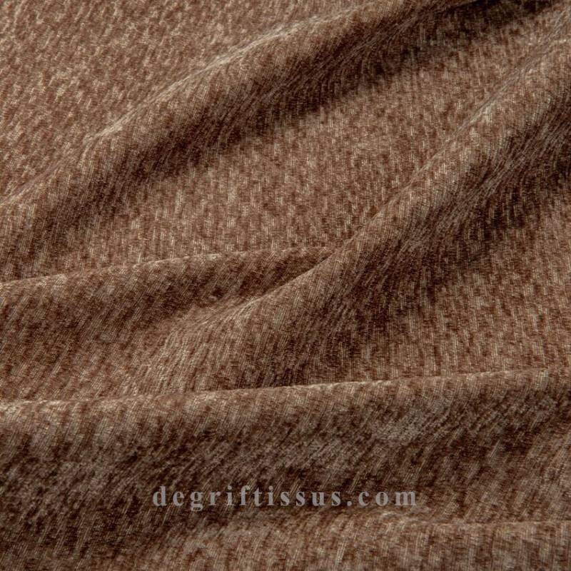 Tissu d ameublement velours chenillé structuré Tahoe 18 - fauteuil - chaise - salon coussin - double rideau - degriftissus.com