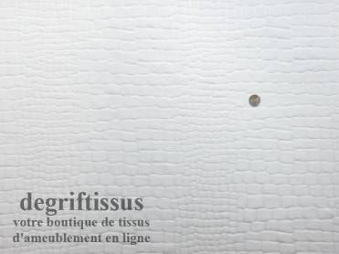 Ecorse blanc Dégriftissus vous propose ce tissu d&#039;ameublement écorce d&#039;arbre blanc, tissage velours chenillé de très belle quali
