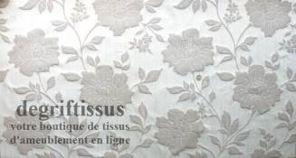 Tissu Tapisserie double face à grandes fleurs Dégriftissus vous propose ce tissu d'ameublement tapisserie lourd à fleurs, tissag