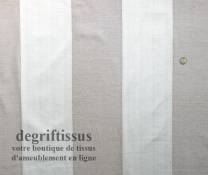 Tissu Tapisserie double face à bandes Dégriftissus vous propose ce tissu d'ameublement tapisserie lourd à rayures, tissage Jacqu