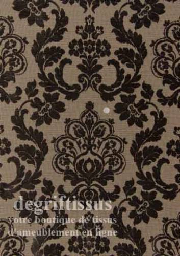Velour mixte médaillon Dégriftissus vous propose ce tissus d&#039;ameublement velours médaillon baroque. Velours d&#039;ameublement mixte,