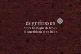 Velour chenillé Dégriftissus vous propose ce tissu d'ameublement chenillé marron à petits semis. Tissu d'ameublement chenillé ép