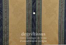 tissus ameublement Satin tissage mixte jaune et bleu