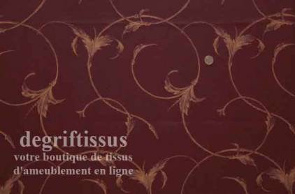 Tissu satiné de style Boulle