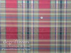 Tissu Jacquard écossais double face, bordeau vert Dégriftissus vous propose ce tissu d'ameublement écossais bordeaux et vert. Tr