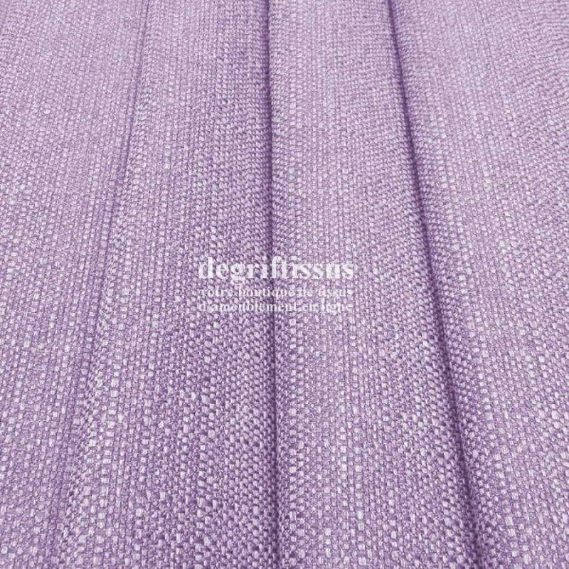Lin parme texturé Dégriftissus vous propose ce tissu d'ameublement imitation lin texturé, pour chaises, fauteuils, tête de lit, 