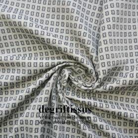 Degriftissus vous propose ce tissu d&#039;ameublement Jacquard, motifs rectangles, haut de gamme de grande résistance, pour être tend