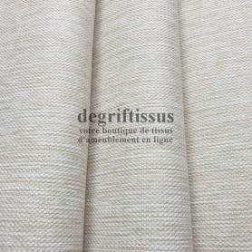 Tissu d&#039;ameublement beige écru - intérieur extérieur résistant soleil - degriftissus.com