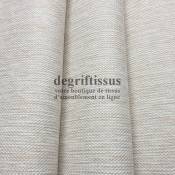 Tissu d'ameublement beige écru - intérieur extérieur résistant soleil - degriftissus.com