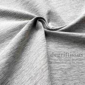 Tissu d ameublement - texturé Gris clair chiné - coussin - fauteuil - intérieur extérieur résistant soleil - degriftissus.com