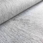Tissu d'ameublement - texturé Gris clair chiné - coussin - fauteuil - intérieur extérieur résistant soleil - degriftissus.com