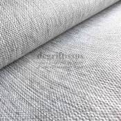 Tissu d ameublement - texturé Gris clair chiné - coussin - fauteuil - intérieur extérieur résistant soleil - degriftissus.com