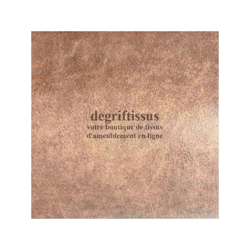 Tissu d'ameublement - cuir vieilli fauve doublé toile - Dégrif' tissus