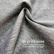 Tissu d'ameublement - texturé Gris chiné - coussin - fauteuil - intérieur-extérieur résistant soleil - degriftissus.com