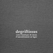 Dégriftissus vous propose ce tissu d'ameublement imitation lin gris, haute résistance, doublé toile, lisse au grain fin, de bell