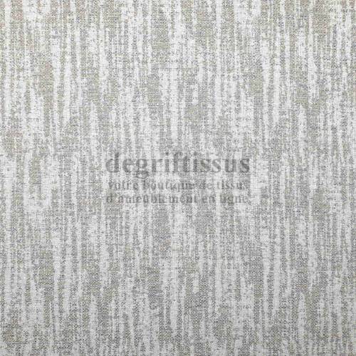 Tissu ameublement - Jacquard - strates beige - pour siège - fauteuil - chaise - coussin - banquette - degriftissus.com