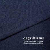 Tissu ameublement - Bouclette siège bleu nuit - fauteuil - chaise - canapé coussin banquette salon - rideau - degriftissus.com
