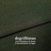 Tissu ameublement - Bouclette siège verte - pour fauteuil - chaise - canapé coussin banquette salon - rideau - degriftissus.com