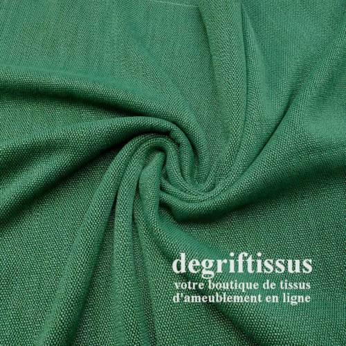 Tissu ameublement - Structuré vert recouvrement fauteuil - chaise - canapé coussin banquette salon - rideau - degriftissus.com