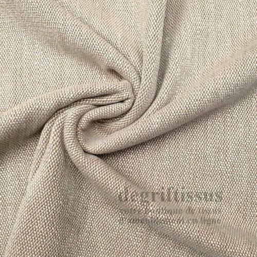 Tissu ameublement - Structuré beige recouvrement fauteuil - chaise - canapé coussin banquette salon - rideau - degriftissus.com