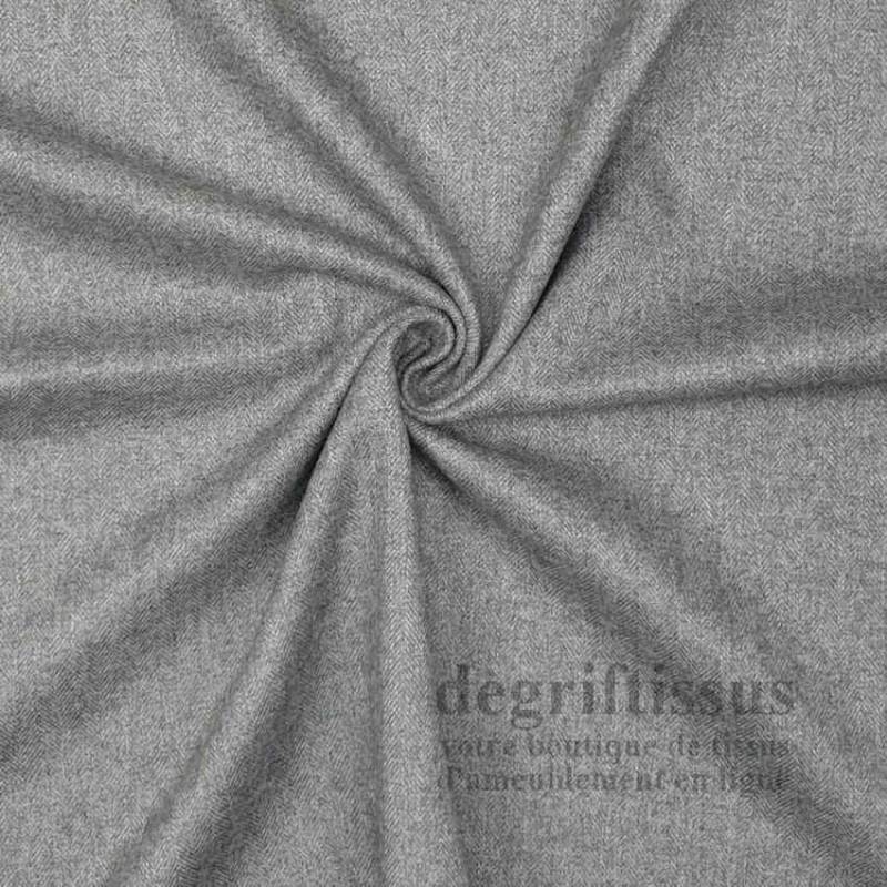 Tissu ameublement - Dublin gris - recouvrement fauteuil - chaise - canapé coussin banquette salon - rideau - degriftissus.com