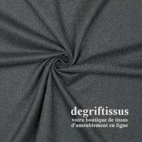 Tissu ameublement - Dublin gris foncé - recouvrement fauteuil - chaise - canapé coussin salon - rideau - degriftissus.com