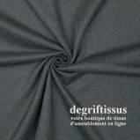 Tissu brossé gris foncé