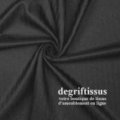 Tissu ameublement - Dublin noir - recouvrement fauteuil - chaise - canapé coussin banquette salon - rideau - degriftissus.com