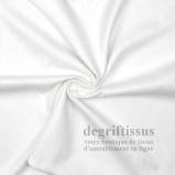 Tissu brossé blanc