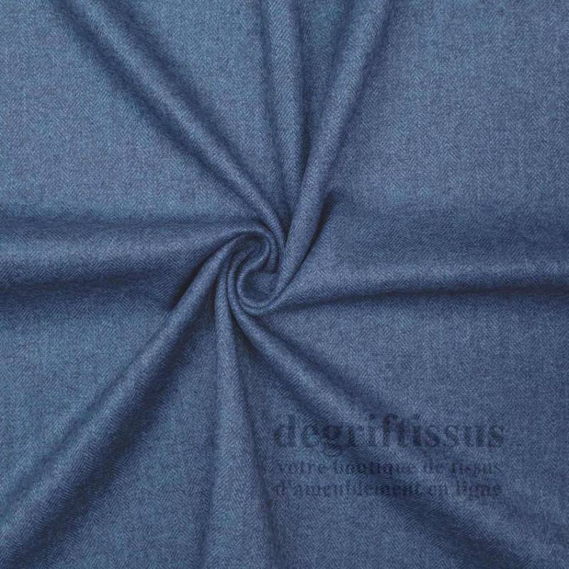 Tissu ameublement - Dublin bleu - recouvrement fauteuil - chaise - canapé coussin banquette salon - rideau - degriftissus.com