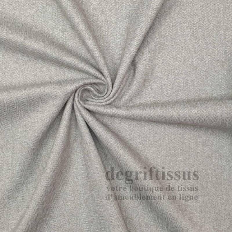 Tissu ameublement - Dublin gris taupe recouvrement fauteuil chaise - canapé coussin banquette salon - rideau - degriftissus.com