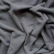 Tissu ameublement - Bouclette volumineuse grise - pour fauteuil - chaise - canapé coussin banquette salon - degriftissus.com