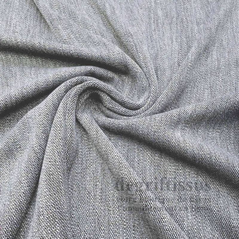 Tissu ameublement - Structuré gris clair recouvrement fauteuil - chaise - canapé coussin salon - rideau - degriftissus.com