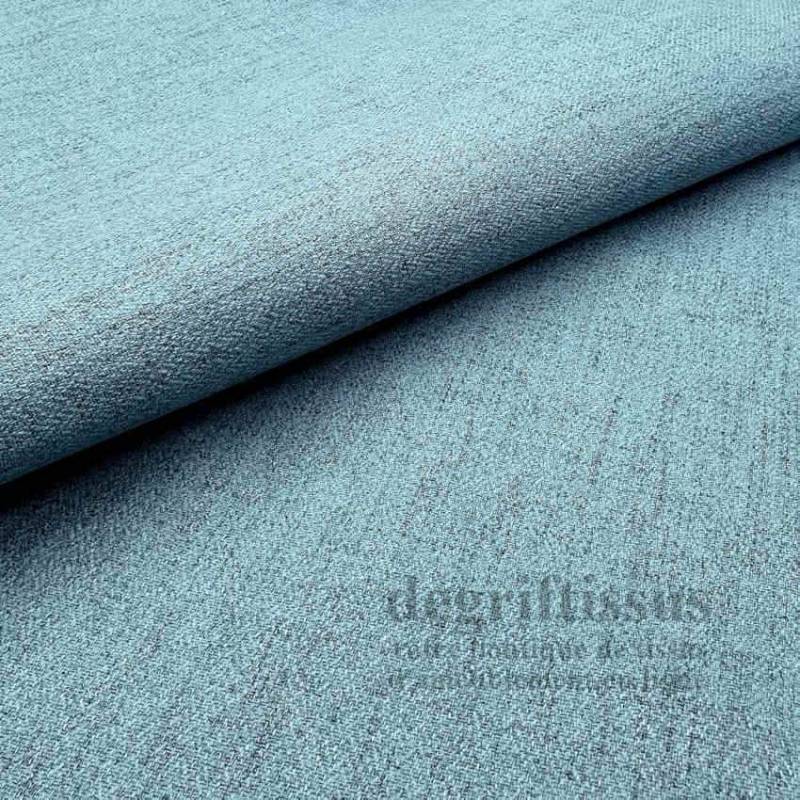 Tissu ameublement - Chiné vert bleuté - recouvrement fauteuil - chaise - canapé coussin - banquette salon - degriftissus.com