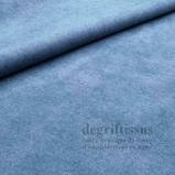 Tissu micro chenille bleu