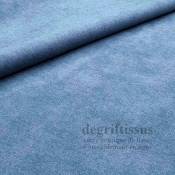 Tissu ameublement - tissu micro chenille bleu - fauteuil - chaise - canapé - coussin - salon - rideau - degriftissus.com