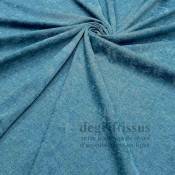Tissu ameublement - velours micro chenille turquoise - fauteuil - chaise - canapé - coussin - salon - rideau - degriftissus.com