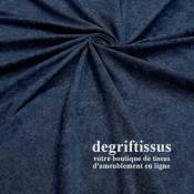 Tissu ameublement - velours micro chenille bleu nuit - fauteuil - chaise - canapé - coussin - salon - rideau - degriftissus.com