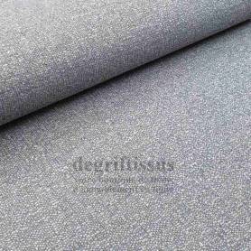 Tissu ameublement - Tissé gris clair chiné - recouvrement fauteuil - chaise - canapé coussin banquette salon - degriftiissus.com