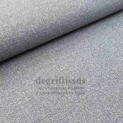 Tissu ameublement - Tissé gris clair chiné - recouvrement fauteuil - chaise - canapé coussin banquette salon - degriftiissus.com