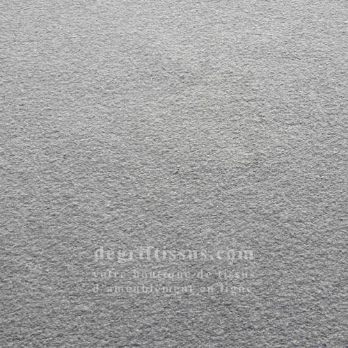 Tissu d&#039;ameublement doux texturé gris - intérieur extérieur résistant soleil - degriftissus.com