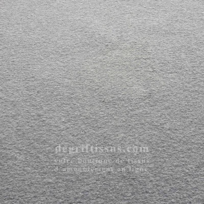 Tissu d'ameublement doux texturé gris - intérieur extérieur résistant soleil - degriftissus.com