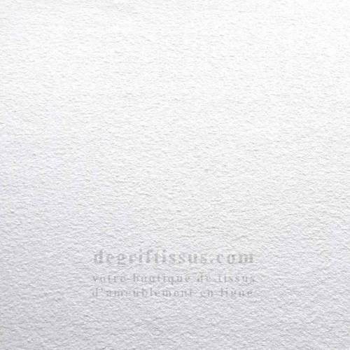 Tissu d&#039;ameublement doux texturé blanc - intérieur extérieur résistant soleil - degriftissus.com