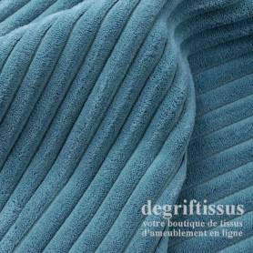 Velours grosse côte bleu clair