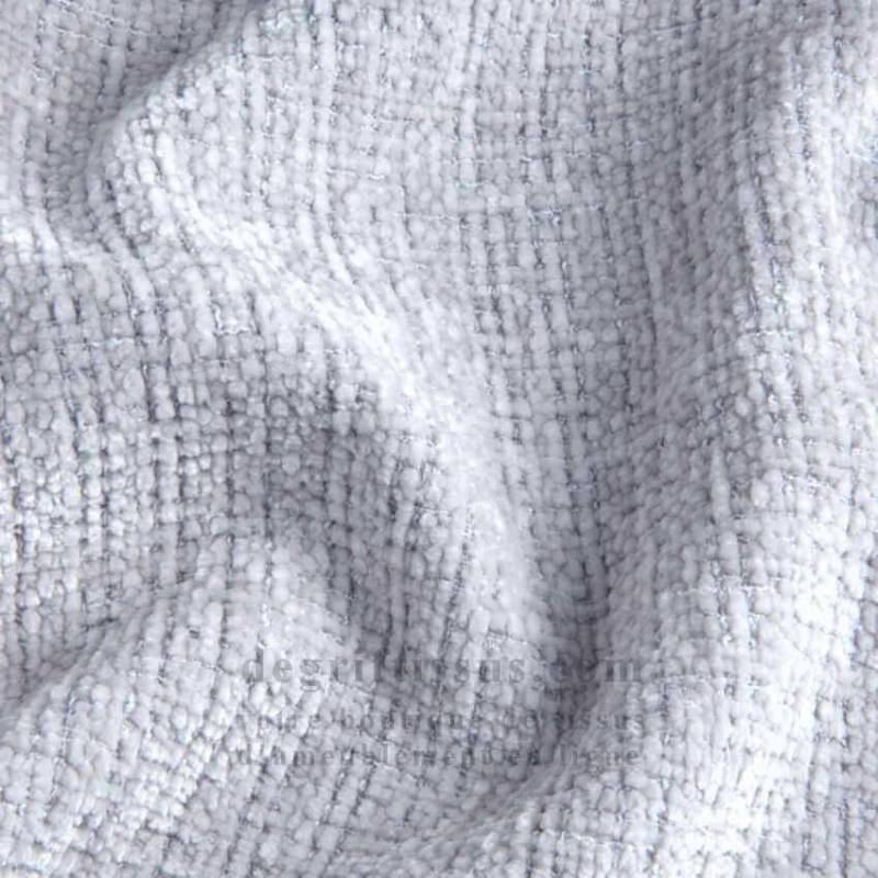 Tissu ameublement - chenille toucher doux gris pâle - fauteuil - chaise - canapé coussin banquette - rideau - degriftissus.com