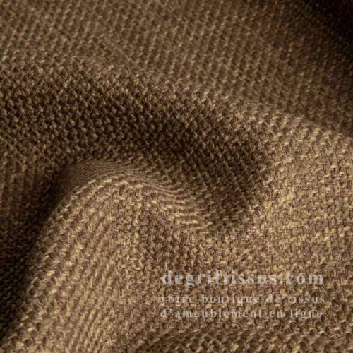Tissu ameublement - Chamberry marron clair - recouvrement fauteuil - chaise - canapé coussin salon - rideau - degriftissus.com