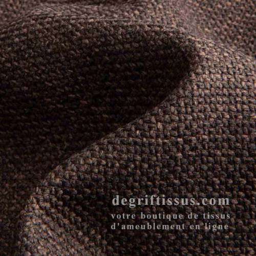 Tissu ameublement - Chamberry brun - recouvrement fauteuil - chaise - canapé coussin salon - rideau - degriftissus.com