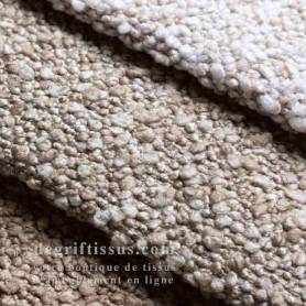 Tissu ameublement - chenillé bouclé volumineux pente 2 - fauteuil - chaise - canapé coussin salon - rideau - degriftissus.com